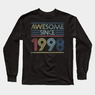 Vintage 21th Birthday Gifts - awesome since 1998 Long Sleeve T-Shirt